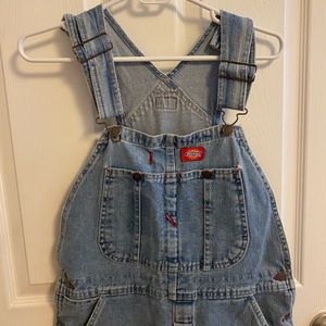 Vintage denim overalls
